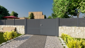 ambiance portail chester gris anthracite ral 7016 cofreco