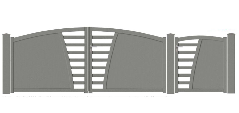 Portail aluminium Sipo - Côté portail - Portails, clôtures et